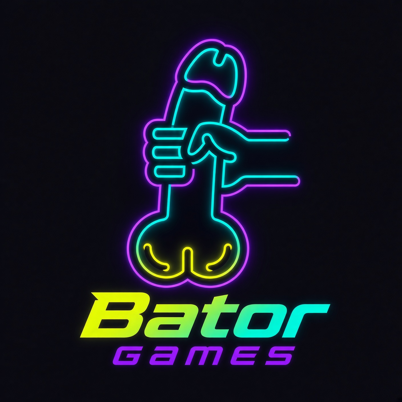 Bator Games neon logo